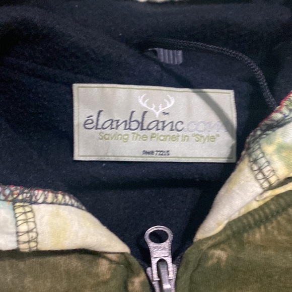 Elan Blanc camouflage dark green jacket size Small - Picture 8 of 8
